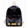 Holographic rainbow fashion school bags backpack custom laser ita bag with clear pocket