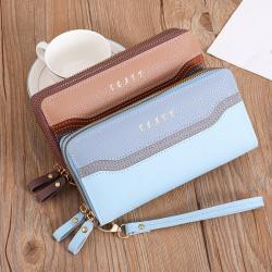 New Women's Wallet Long Women's Wallet Handheld Korean Colored Large Capacity Women's Wallet Wholesale