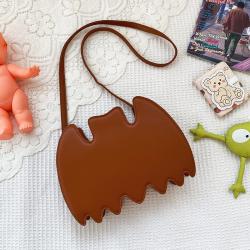 Fashion Diablo Punk Creative Spring Fun Simulation Bat Animals PU Halloween funny Crossbody Bag