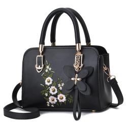 2024 Women's Fashionable Embroidered Ladies Handbag Portable Single Strap Messenger Bag for Foreign Trade