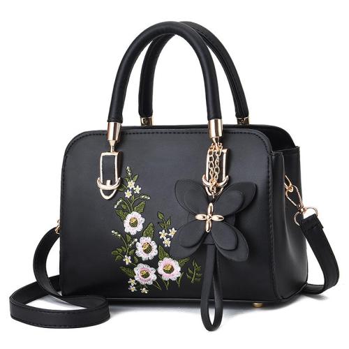 2024 Women's Fashionable Embroidered Ladies Handbag Portable Single Strap Messenger Bag for Foreign Trade