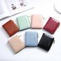 ZR201 2023 Women's wallet Ultra-thin card bag Fashion short small wallet Simple two-fold bag Korean version