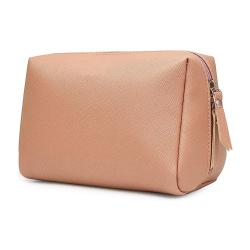 Gelory China Sale Leather Makeup Bag Zipper Pouch Travel Cosmetic Organizer for Women and Girls