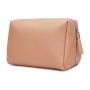 Gelory China Sale Leather Makeup Bag Zipper Pouch Travel Cosmetic Organizer for Women and Girls