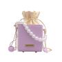 Hot Sale Mini Bolsas Pearl Square  Bag Shoulder Messenger Bags 2021 For Women Box Handbag
