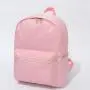 Stock No MOQ Pink Nylon 15" Fashion Book bag Daypack with Pockets Zipper Primary Junior High University school bags for girls