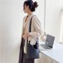 Women's Handbag Basket Shoulder Tote Crossbody Messenger Bag Ladies Large Capacity Fashion Splicing Leather Bucket Bag