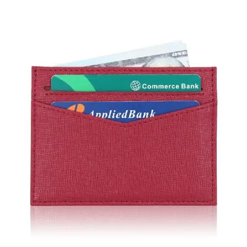 Hot Selling RFID Blocking Wallet Slim Fashion Leather Minimalist Front Pocket Wallets High Capacity Leather Mini Card Holder
