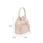 Factory Stylish Private Label Large Capacity Real Leather Womens Shoulder Bags Luxury Handbags High Quality Ladies Bucket Bag