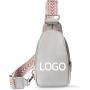 OEM Multifunctional PU Leather Vintage  Guitar Strap Sling Chest Waist Bag Crossbody Travel Fanny Pack For Women