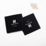 Customized Small Gift Bag Black Luxury Velvet Envelope Jewelry Pouch Envelope Perfume Packaging Bag