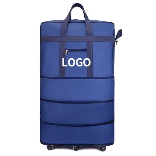 Lightweight Waterproof Folding Travel Trolley School Bag Expendable Duffel Luggage Bags 6 Wheels Travelling Bags
