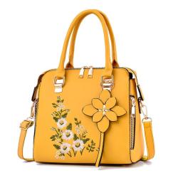 2024 Bags for Women Embroidered Handbag Factory Wholesale Simple Shoulder Messenger Bag Middle-Aged Ladies Single Strap