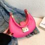 Simple Fashion Shoulder Bag Women Retro Underarm Bag 2024 Summer Niche New Candy Color Crossbody Bags