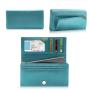 Women's long zip wallet Slim Real Leather Credit Card Holder Clutch Wallets for Women