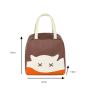 New large capacity portable thermal insulation bag cartoon cute fun insulation lunch box bag