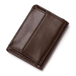 CUIKCA HF017 New Fashion PU Leather Men Wallets Short Design Purse Button Coins Case Business ID & Card Holders Credit Card Case