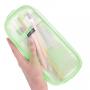 Gelory Zipper Pencil Case Stationary Organizer Makeup Bag Simple Custom Transparent Mesh Pencil Pouch for travel office