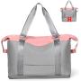 Gym Workout Overnight Tote Bag with Wet Pocket Custom Logo Expandable Sports Weekender Travel Duffel Bag