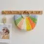 CCF722 Summer Straw Beach Bags for Women Vintage Handmade Straw Handbag 2023 New Shoulder Bags Basket Straw Weave Beach Bags