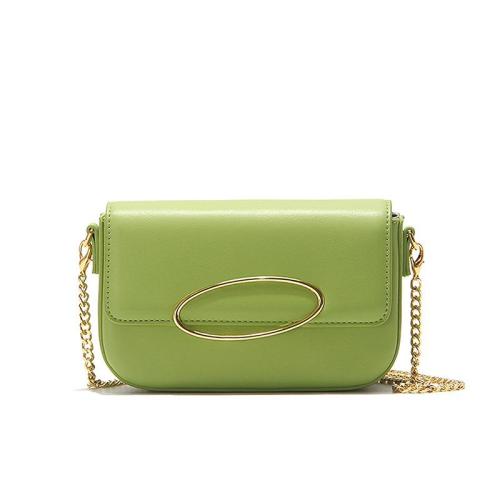 2024 Custom Oval Metal Ladies Cross Body Bag For Women Minimalist With Crossbody Chain