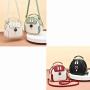 ZR690 Women's Bags New Fashion PU Leather Girl Lovely Small Square Bag Simple Zipper Shoulder Crossbody Phone Bag Female Party