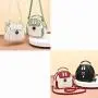ZR690 Women's Bags New Fashion PU Leather Girl Lovely Small Square Bag Simple Zipper Shoulder Crossbody Phone Bag Female Party