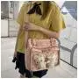 Wholesale PU Leather Girls Tote Bag Fashion Customized Ita Bags Clear PVC Window Pins Display Shoulder Bags for Women