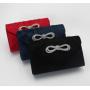 Wholesale cheap shiny fabric clutch bag shoulder bags bow-knot handbag evening bag lady purse