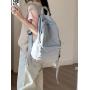 Wholesale school season student schoolbag girl  custom logo casual nylon backpack light simple style backpack women