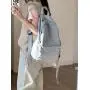 Wholesale school season student schoolbag girl  custom logo casual nylon backpack light simple style backpack women