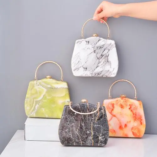 New Style Europe America Evening Bag Popular Portable Handtaschen Frau Stone Grain Bag Shell Type Fashion Design Messenger Bag