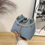 KBW003 New Women Bag Bright Diamond Handbag Fashion Trend Chain Shoulder Bag With Diamond Drawstring Bucket Bag