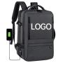Fashion Expandable Back Pack Travel Rucksack Carry on Laptop Backpacks Bag Suitcase for Men Black Waterproof Bag Polyester BSCI