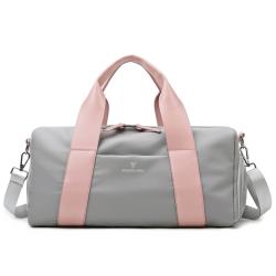 Durable Travel Duffel Bag Fashion Gym Tote Sport Bag with Waterproof PVC Pocket and Side Access Shoe Compartment