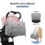 LOVEVOOK Factory Wholesale 3pcs high quality multi function baby diaper tote bag travel portable nappy mummy bag with cooler bag