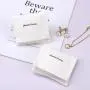 Custom Logo Printed Brush Canvas Earring Necklace Bracelet Ring Jewelry Bag Envelope Cotton Gift Jewelry Pouch