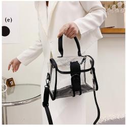 Women Fashion Shoulder Bags Clear Jelly Clutch Purse Transparent Handbags