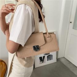 2023 New Pu Solid Women Fashion Handbags Stone Pattern Wholesale Women Handbags Metal Lock Designer Shoulder Bags For Women