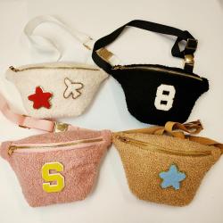 Winter Teddy Fanny Pack Girls Crossbody Bag Woman Chest Belt Bag Waist Pack Pink Black Sherpa Adjustable Strap Waist Bags