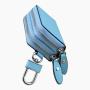 2022 Hot Sale Fashion Mens Womens Premium Embossed PU Car Key Holder Bag Key Chain Case Wallet with Dual Zipper Closure