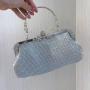 Bolsos New Fashion Ladies Bag Pure Color Diamond Encrusted Handbag Metal Dinner Cross-body Bag for Women