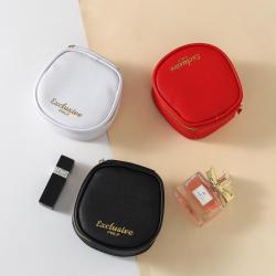 Gelory Mini Waterproof Portable Cute PU Cosmetic Bag Storage Box Female Travel Small Bag Portable Mini Lip Cosmetic Bags