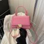 2024 Summer New Retro Fashion Fresh Simple Single Shoulder Crossbody Small Square Bag Tote Fashion Women's Bags