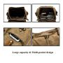 2023 hot sale Fashion Waxed Canvas men's backpack waterproof college student bookbag outdoor travel bag laptop backpack for men