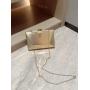 New arrival metal leaf buckle handbag box crossbody evening dress bag clutch party bags for women pochette femme