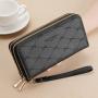 KBW466 Women Wallet Long Double Zipper Wallet Girls 2023 New Fashion Bow Clutch Bag Good Quality PU Ladies Money Card Clip