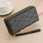 KBW466 Women Wallet Long Double Zipper Wallet Girls 2023 New Fashion Bow Clutch Bag Good Quality PU Ladies Money Card Clip