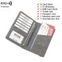 OEW205 PU Leather Travel Passport Holder Cover RFID Passport Holder Cover Wallet Wallet With Card Case Ticket Slot