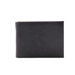 Bifold men wallet with coin pocket genuine leather wallet for men as gift